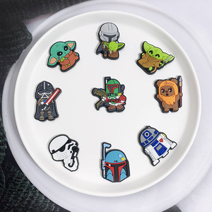 Hot Sale Cartoon Yoda Clog Shoe Decorations Detachable DIY Popular <strong>Wars</strong> <strong>Star</strong> Soft Rubber <strong>Charms</strong> for Party Master Yoda <strong>Charms</strong> - Product Image 4