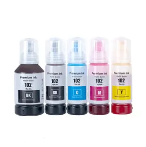 Asseel 102 tinta Premium Color Compatible botella a granel tinta de recarga a base de agua para impresora Espon ECOTANK 2750 3750 de tinta de impresora de La ET-3750