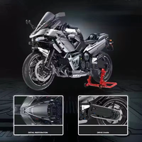MOC 1:5 2156 pièces technique moto bricolage blocs de construction assemblage course sport voiture briques jouets ensemble noël garçons cadeaux enfants