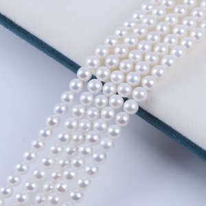 Perles de culture d'eau douce naturelles Zhuji 5-6 mm, perles en vrac pour la fabrication de bijoux DIY - Product Image 3