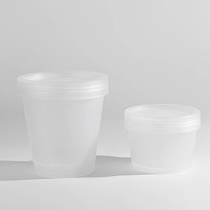 โห<span class=keywords><strong>ล</strong></span>พลาสติกใส่ไอศกรีมสีสันสดใสขนาด100ก. 200มล. ขวดพ<span class=keywords><strong>ล</strong></span>าสติกแบบปากกว้างสีชมพูสีเขียวส้ม - Product Image 2