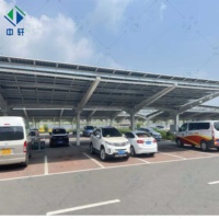 Abri solaire intégré pour station de recharge de véhicules électriques - Structure photovoltaïque en alliage d'aluminium haute résistance
