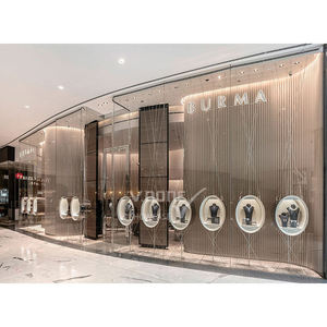 <span class=keywords><strong>Vitrine</strong></span> ronde en verre pour bijoux de luxe avec éclairage LED pour boutique - Product Image 5