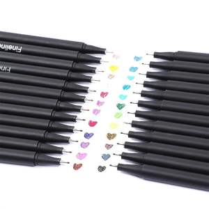 Ensemble de stylos feutres multicolores à pointe fine, marqueurs d'aquarelle pour enfants et adultes, pour le dessin, marqueurs artistiques - Product Image 5