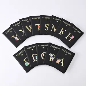 Porte-<span class=keywords><strong>passeport</strong></span> en cuir Pu multicolore résistant à l'eau pour porte-cartes de voyage porte-<span class=keywords><strong>passeport</strong></span> mince couverture pour dame et gentleman - Product Image 1