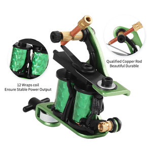 Macchinetta per Tatuaggi One Tattoo World 8 Wrap Coils Iron Liner Gun, Shader Dritto per Linee Circolari - Product Image 3