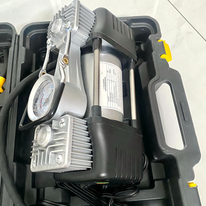 Grote Cilinder 150W Compressor Luchtpomp Voor Auto Banden Met Noodbanden Reparatie Gereedschap Kit Dc 12V Gecordeerde Auto Luchtcompressor - Product Image 4