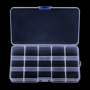 NEWUP Boîtes <span class=keywords><strong>de</strong></span> <span class=keywords><strong>rangement</strong></span> en plastique rigide 15 compartiments <span class=keywords><strong>pour</strong></span> leurres <span class=keywords><strong>de</strong></span> pêche en rivière, ruisseau, lac et océan - Product Image 2