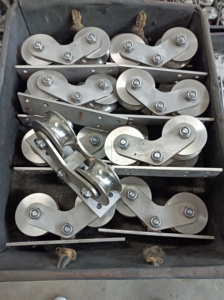 Porte coulissante Rail Rouleau Double Roue En Acier Inoxydable Porte Coulissante Roulette Roulette - Product Image 5