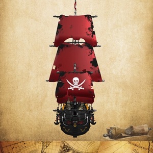 Yuxing Plastic <b>Building</b> <b>Blocks</b> 13109 Q.A Revenge 30 Pieces Pirate Ship Model Educational Toy Unisex for Kids Ages 8 to 13 Years - Product Image 5