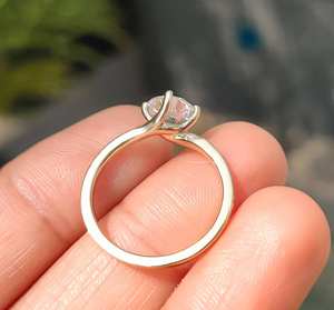 Anillo de compromiso clásico de plata 925 con moissanita de 1 quilate de corte brillante para mujer, calidad VVS1, compra al por mayor, proveedor rápido - Product Image 4