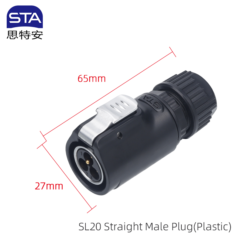 ปลั๊กตัวผู้ตรง (พลาสติก)