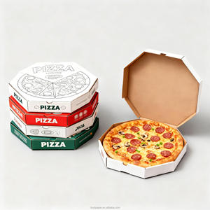 Custom Logo Printed Corrugated Pizza <strong>Box</strong> 10 12 14 16 Inch Wholesale Packaging Strong Takeaway Manufacturer Food Grade <strong>Paper</strong> - Product Image 1