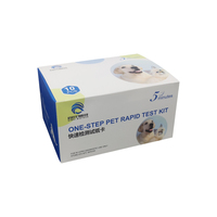 Kit de test de diagnostic rapide pour animaux de compagnie CDV+CPV (Parvovirus canin + Distemper) Combo Ag