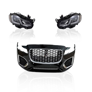 Kit carrosserie pour <span class=keywords><strong>Jaguar</strong></span> F-<span class=keywords><strong>PACE</strong></span> 2016-<span class=keywords><strong>2021</strong></span> : Améliorez votre véhicule avec un nouveau look, pare-chocs avant, calandre et phares à LED complets – Accessoires automobiles - Product Image 1