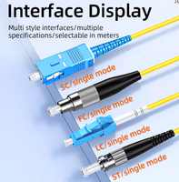 Kabel Patch Fiber Optik Berkualitas Tinggi Single Mode Multimode SC LC FC ST UPC APC untuk FTTH Pusat Data