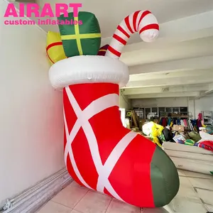 充气圣诞装饰气球充气圣诞树巨型糖果棒