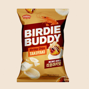 BIRDIE BUDDY Chips de Camarón Takoyaki en Bolsa, Sabor Dulce y Salado, Condimento Okonomiyaki, Aroma a Camarón, Snack, Paquete Familiar Sellado, Venta al por Mayor - Product Image 2