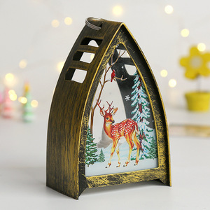 Adornos Luminosos LED para Fiestas, Linternas de Muñeco de Nieve y Papá Noel, Decoración de Mesa, Mini Árbol de Navidad, Lámparas Navideñas Portátiles - Product Image 4