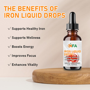 Gotas Líquidas de Hierro al por Mayor, Suplemento Natural de Energía, Potenciador de Concentración y Apoyo a la Vitalidad, Gotas Minerales Veganas - Product Image 2