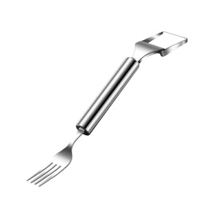 Stainless Steel Watermelon Slicer Double-Ended Fork Fruit Divider Melon Scoop Tool Multi Function <b>Kitchen</b> Gadget - Product Image 5