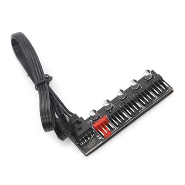 Desktop Computer 4PIN PWM Fan 1-to-5 Hub CPU FAN HUB Multi Capacitor Hub