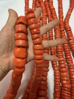 Perles de corail naturel en forme de colonne pour la fabrication de bijoux