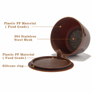 Support de <span class=keywords><strong>filtre</strong></span> à café portable en plastique écologique moderne et rechargeable, compatible avec les dosettes de café - Product Image 4
