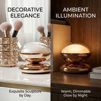 Lampe de table sans fil moderne et portable pour salon, chambre et bureau haut de gamme, éclairage d'ambiance rechargeable, idéale pour restaurant de luxe