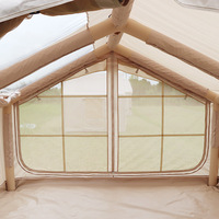 Tente pneumatique extra-large pour 8 à 12 personnes, abri de camping gonflable de 12 m² pour voyages en famille, camping en groupe et loisirs en plein air