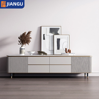 Meubles de salon au prix de gros, armoire en bois personnalisée, nouveau design simple et moderne, support TV suspendu