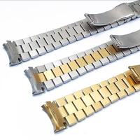 Brazalete Sólido 904L de Oro 9K-18K Estilo Presidente RLX para Rolex, Correa de Reloj de Lujo Personalizada y Accesorios, 13mm 17mm 20mm 21mm