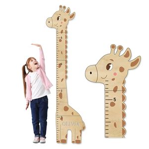 Tableau de croissance mural en <span class=keywords><strong>bois</strong></span> pour enfants, mesure de la taille, thème Château Licorne, pour <span class=keywords><strong>chambre</strong></span> d'enfant - Product Image 1