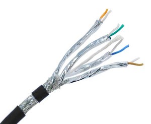 <span class=keywords><strong>สาย</strong></span>เคเบิลเครือข่ายอีเธอร์เน็ต Cat8 SFTP แบบคู่บิดเกลียว ป้องกันสองชั้น ขนาด <span class=keywords><strong>22</strong></span> <span class=keywords><strong>AWG</strong></span> สำหรับศูนย์ข้อมูลความเร็วสูง - Product Image 1