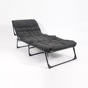Oeytree Hiện Đại Ngoài Trời Gấp Khung Thép Có Thể Ngả Giường Có Thể Gập Lại Thiết Kế Cho Nhà Văn Phòng Ngủ Nghỉ Trưa - Product Image 3