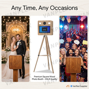 Cabina de Fotos DSLR Todo <span class=keywords><strong>en</strong></span> Uno de 15.6 Pulgadas, Máquina para Selfies de Metal y Madera Sintética, Control Remoto/Táctil, Estuche de Transporte, Logotipo Personalizado, Precio de Fábrica - Product Image 3