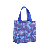 Sac à main non tissé à thème marin sac à poussière à emporter pliable étanche Souvenir d'anniversaire matériel PLA en gros