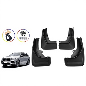 สำหรับเมอร์เซเดส-เบนซ์ จีแอลเอส แผ่นกันโคลน 46x16x25 มม. พลาสติกสีดำ พร้อมแป้นเหยียบ ปี 2020 เป็นต้นไป - Product Image 5
