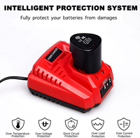 Chargeur Milwaukee M12 12V 2A de remplacement pour batteries Li-ion Milwaukee M12 1,5-6,0Ah pour outils électriques, prise EU
