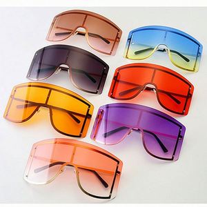 Gafas de Sol de Gran Tamaño con Lentes Degradados Coloridos para Hombre y Mujer, con Logotipo Personalizado, Última Moda, Gran Venta - Product Image 6