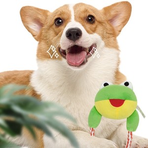 Squeaky Velvet Rope Plush Modern Chew Pet Dog Toy Solid Pattern Not Water Resistant - Product Image 2