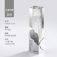 Trophée en métal personnalisé or, argent, bronze, cristal, gravé au laser, marque HDW, durable, pour cadeaux d'affaires