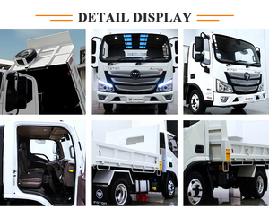 High Quality Foton S Class 5ton Diesel Engine New Manual Transmission 4x2 Left Euro 3 Light Duty Tipper Truck for Cummins - Product Image 2
