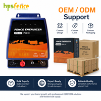HPSFENCE HPS480 12V 4.8J Elektrische Omheininglader IPX6 Weerbestendige Energizer voor Schapen Geiten Weide Omheiningssystemen
