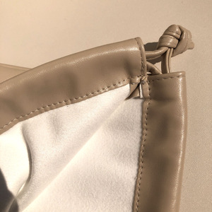 ODM/OEM High Quality Custom Emboss Logo PU Leathrt Drawstring Pouch Gift Makeup Packing Leather Dust Waterproof Pouch - Product Image 6