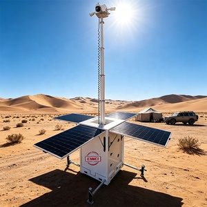 Torre de Seguridad CCTV Solar Fuera de la Red con Controlador MPPT y Batería de Gel para Activos Remotos - Product Image 3