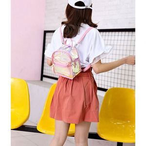 Fashion <b>Mini</b> Women Laser Transparent <b>Backpacks</b> Waterproof Dry Holographic Pvc Jelly <b>Backpack</b> for Girls Children Beach - Product Image 6