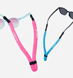 도매 조정 가능한 안경 코드 아이 착용 리테이너 홀더 맞춤형 로고 플로팅 스포츠 레이 금지 선글라스 스트랩 낚시