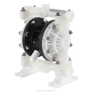 Pneumatic Diaphragm Pump HYPV 1 Inch Plastic Diaphragm Pump With PTFE Membrane Pneumatic For Solvent Transfer