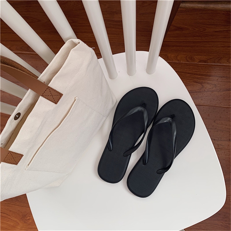 Custom Design Solid Color New Student Flat Flip Flops Holiday Beach Flipflops Slippers